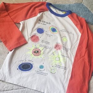 Mini Boden Long sleeve screen printed T-shirt 7-8years